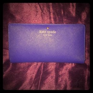 Navy Blue Kate Spade Saffiano Wallet